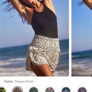 Free People The Way Home printed shorts
